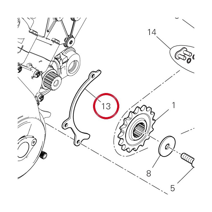 Glissiere 44712181A — réf. 44712181A | Ducati Store