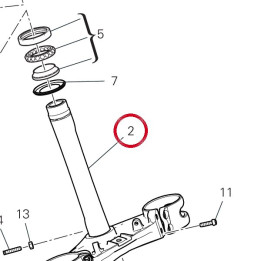 Base di sterzo 34221361AA — réf. 34221362AA | Ducati Store