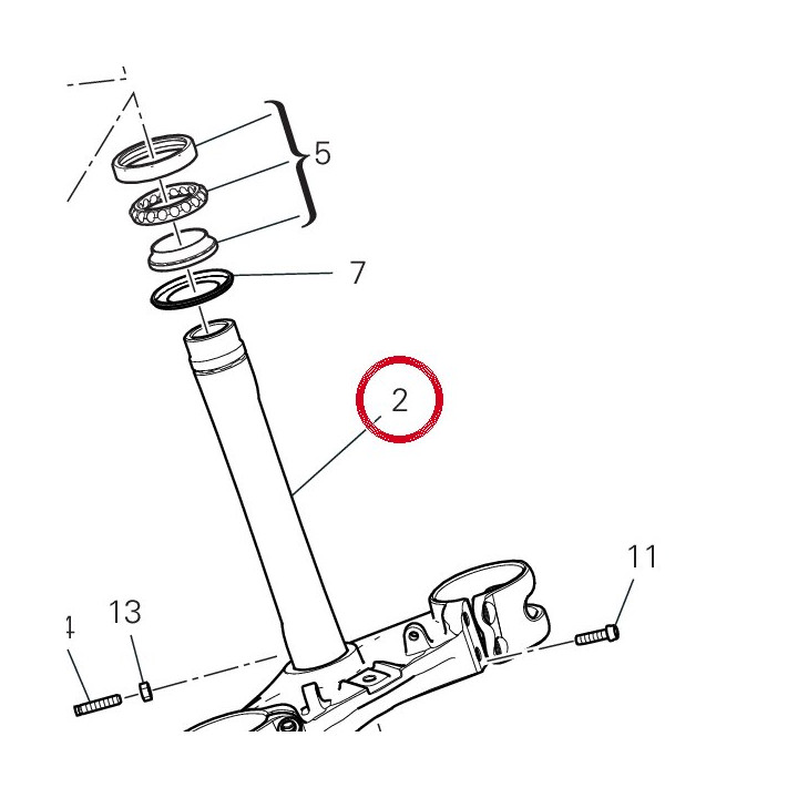 Base di sterzo 34221361AA — réf. 34221362AA | Ducati Store