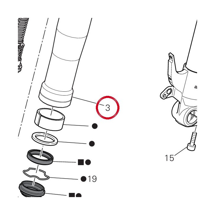 Tube porteur 34915101A — réf. 34915101A | Ducati Store