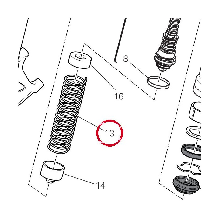 Ressort 34915111A — réf. 34915111A | Ducati Store
