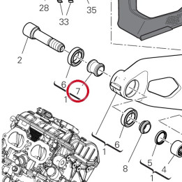 Entretoise interne — réf. 7131C821AA | Ducati Store