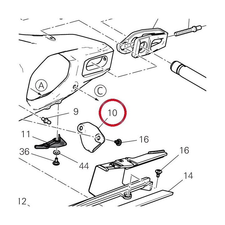 Bavette Garde-Boue 44610751A — réf. 44610751A | Ducati Store
