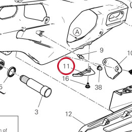 Aileron Cache-Chaîne — réf. 44610681A | Ducati Store