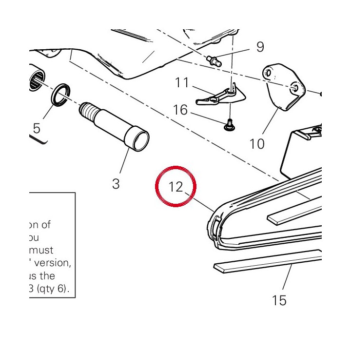 Glissiere 44712842A — réf. 44712842A | Ducati Store