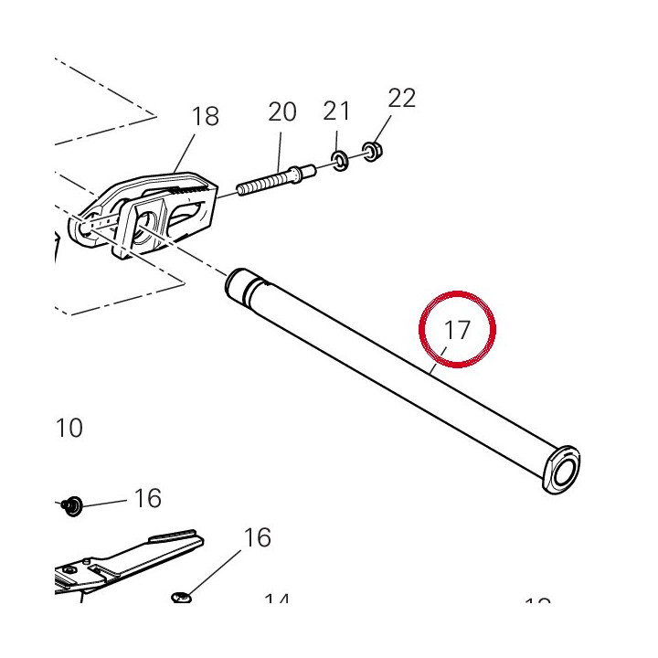Pivot roue arrière — réf. 81910951AA | Ducati Store