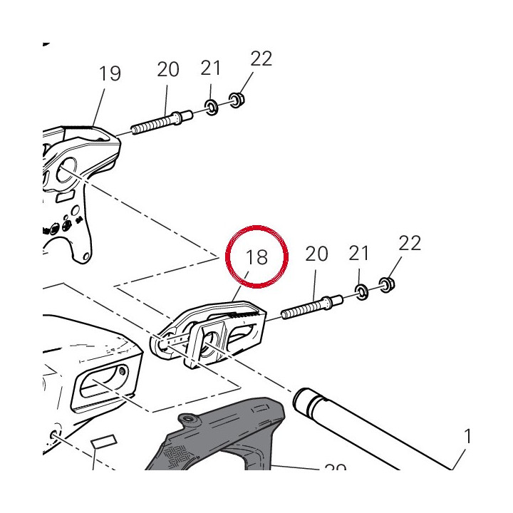 Curseur chaîne gauche — réf. 37311111AA | Ducati Store