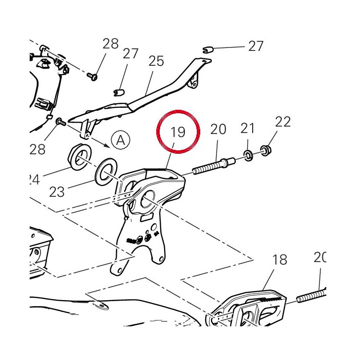 Curseur chaîne droit — réf. 37311102BA | Ducati Store