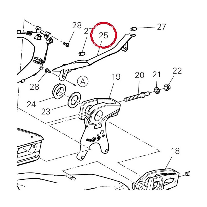 Cache gauche 24717831A — réf. 24717831A | Ducati Store