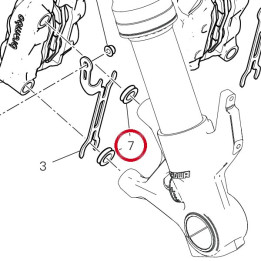 Entretoise 71316331AA — réf. 71316331AA | Ducati Store