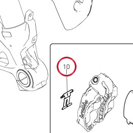 Ressort plaquette frein — réf. 61241271A | Ducati Store