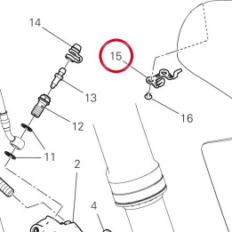 Support tuyau frein — réf. 8301J351A | Ducati Store