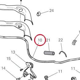Tubo freno posteriore — réf. 61912162B | Ducati Store