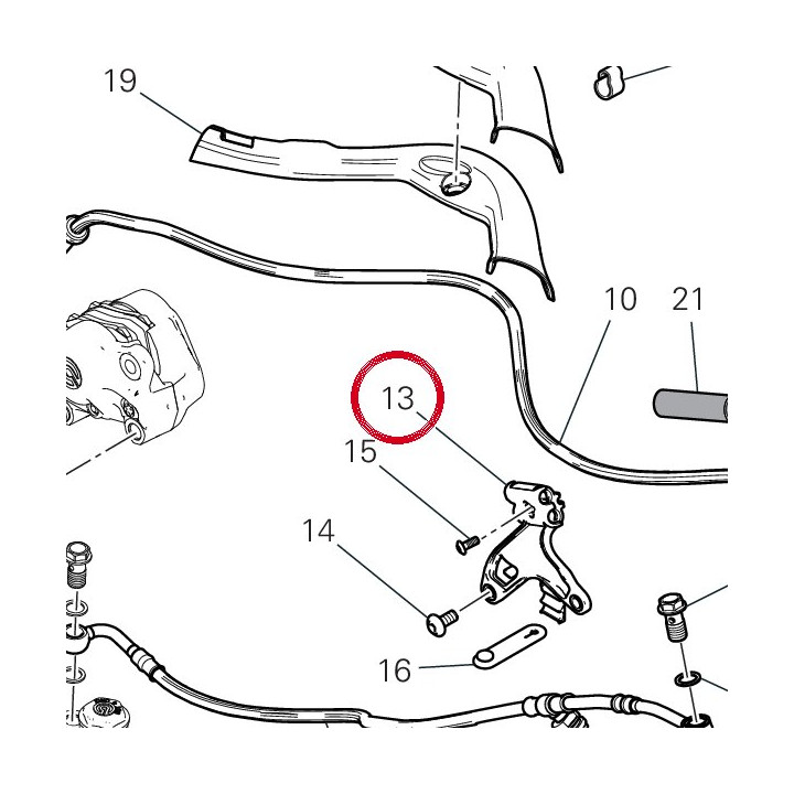 Equerre 8301J311B — réf. 8301J311B | Ducati Store