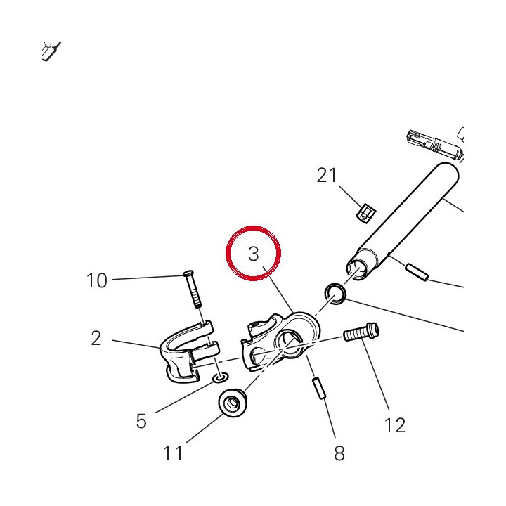 Etau avant gauche — réf. 36012811AA | Ducati Store