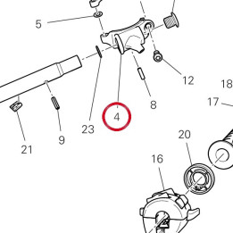 Etau avant droit 36012831AA — réf. 36012831AA | Ducati Store