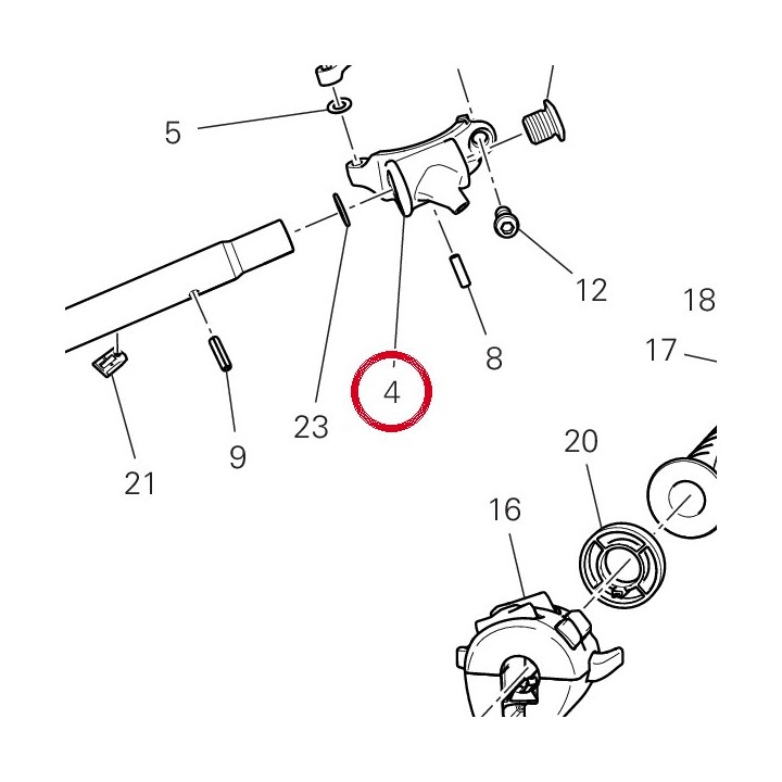 Etau avant droit 36012831AA — réf. 36012831AA | Ducati Store