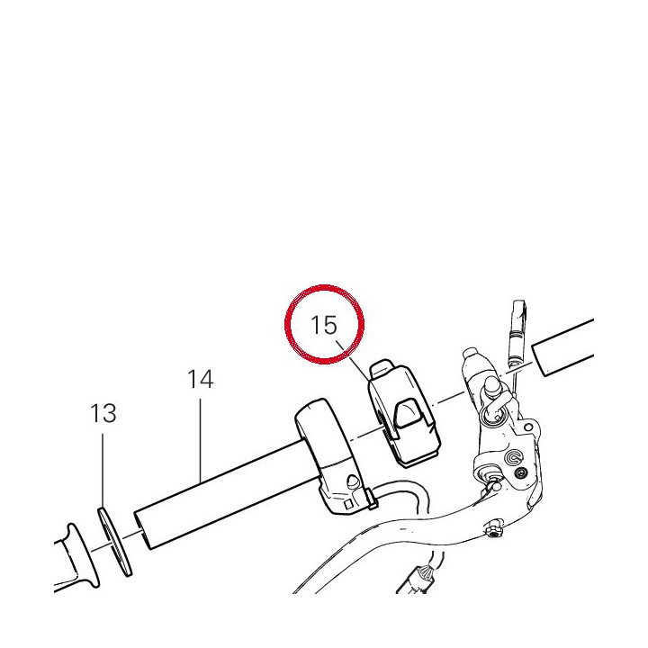 Commutateur droit 65010531A — réf. 65010531A | Ducati Store