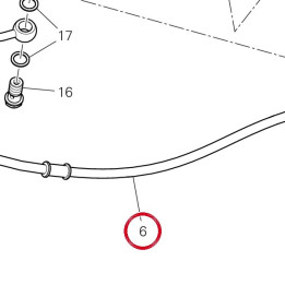 Tuyau huile embrayage — réf. 63211251A | Ducati Store