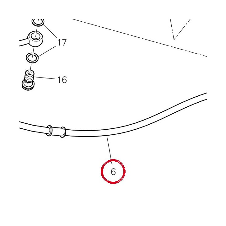 Tuyau huile embrayage — réf. 63211251A | Ducati Store