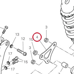 Equerre 37212441AA — réf. 37212441AA | Ducati Store