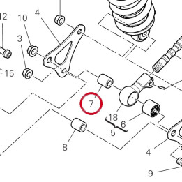 Entretoise 7131F481A — réf. 7131F481A | Ducati Store