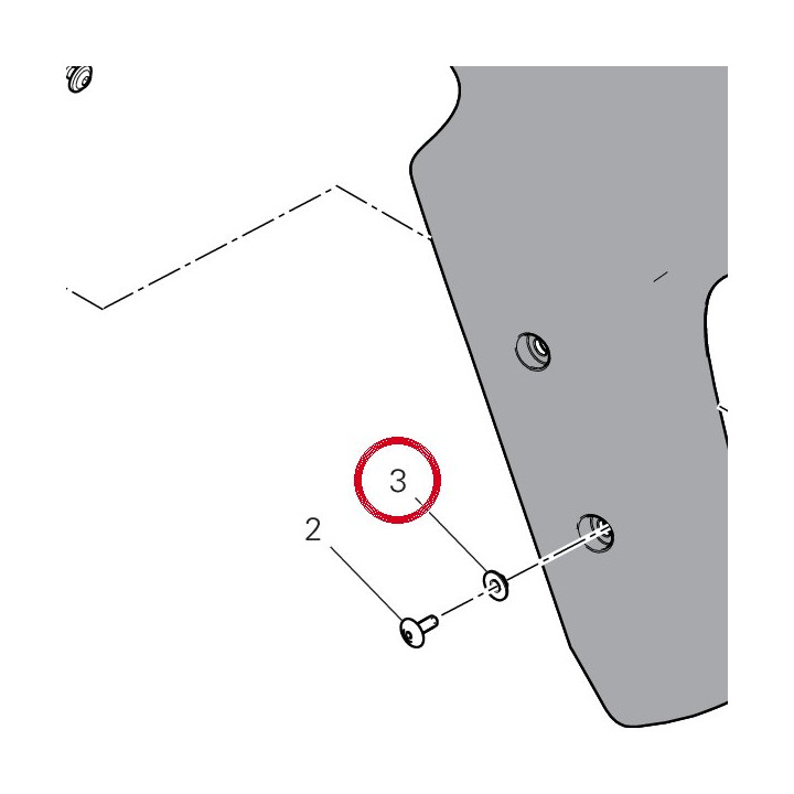 Entretoise 71611351B — réf. 71611351B | Ducati Store