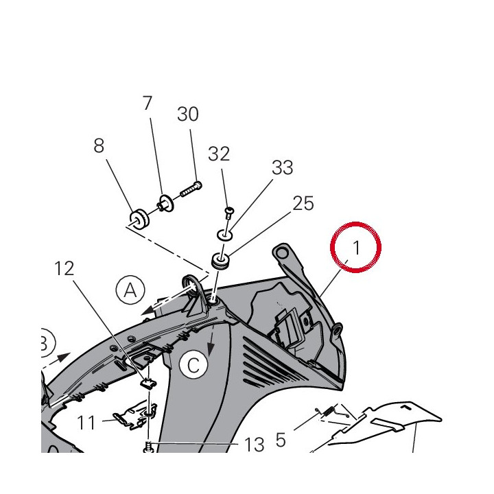 Protection radiateur — réf. 4841C941BA | Ducati Store