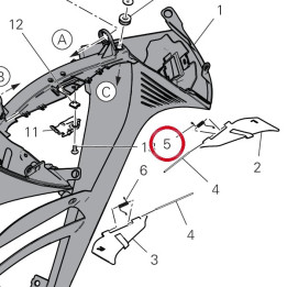 Ressort déflecteur gauche — réf. 79916741AA | Ducati Store