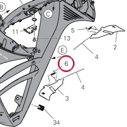 Ressort déflecteur droit — réf. 79916751AA | Ducati Store
