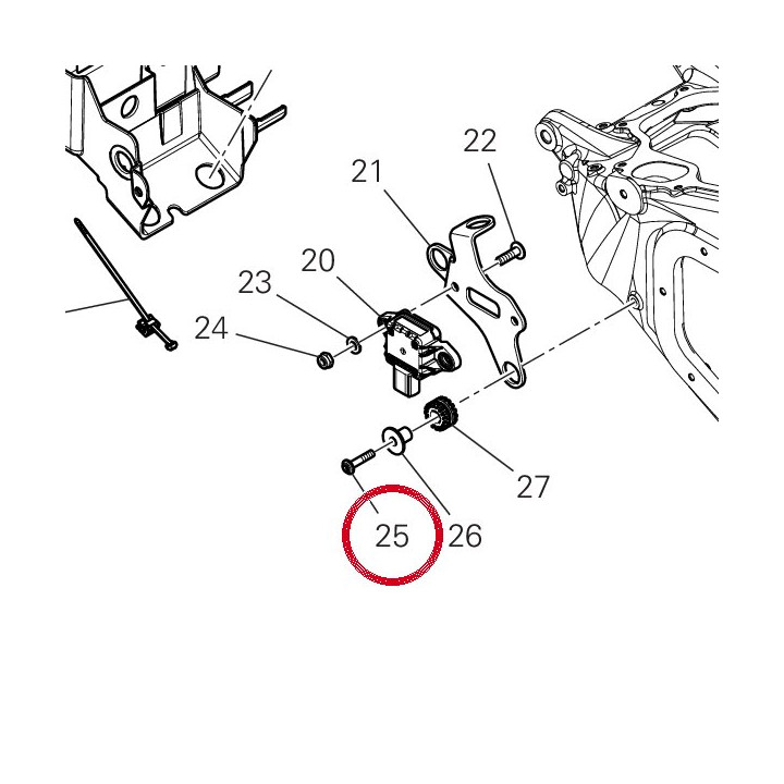 Vis tbei 5X25 77244233B — réf. 77244233B | Ducati Store