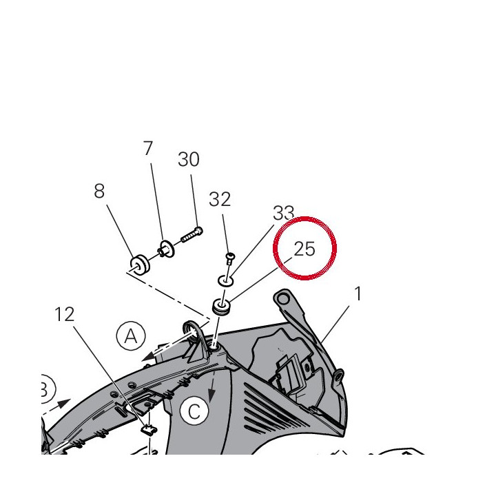 Caoutchouc 76417891A — réf. 76417891A | Ducati Store