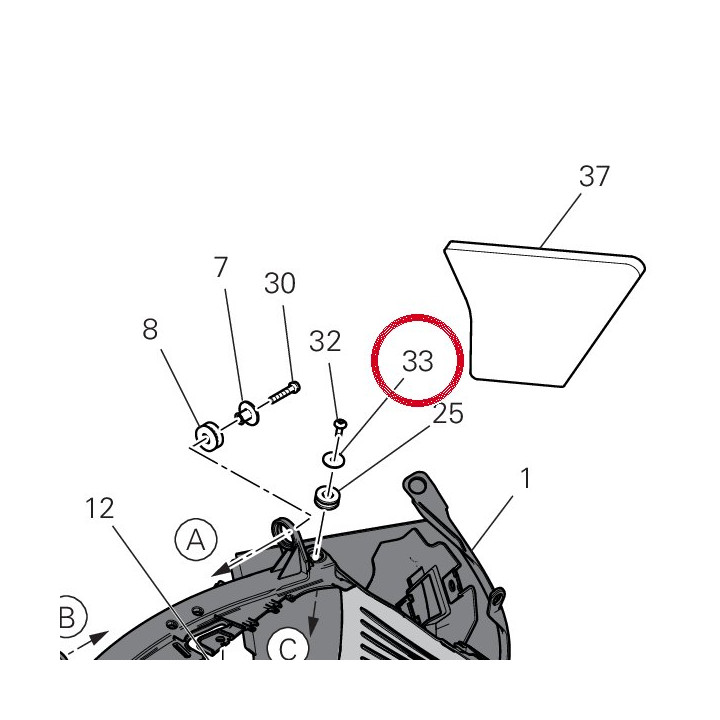 Rosette 85213751AA — réf. 85213751AA | Ducati Store