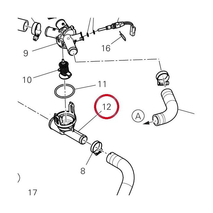 Gicleur ensemble inférieur — réf. 61610211A | Ducati Store