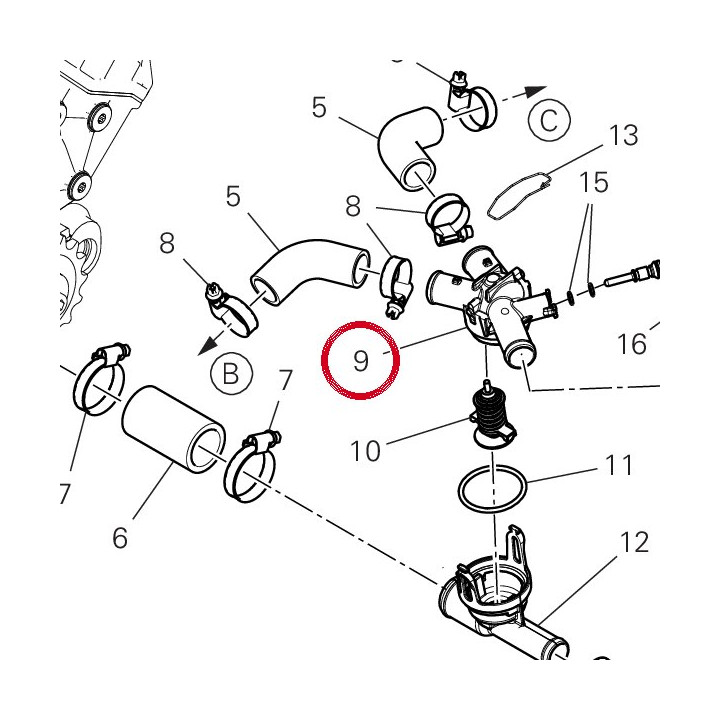 Gicleur ensemble supérieur — réf. 61610221A | Ducati Store