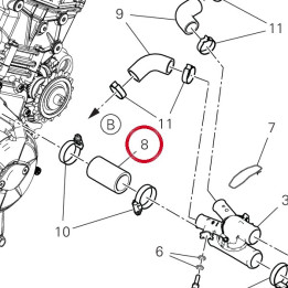 Manchon melangeur – pompe — réf. 80018061A | Ducati Store
