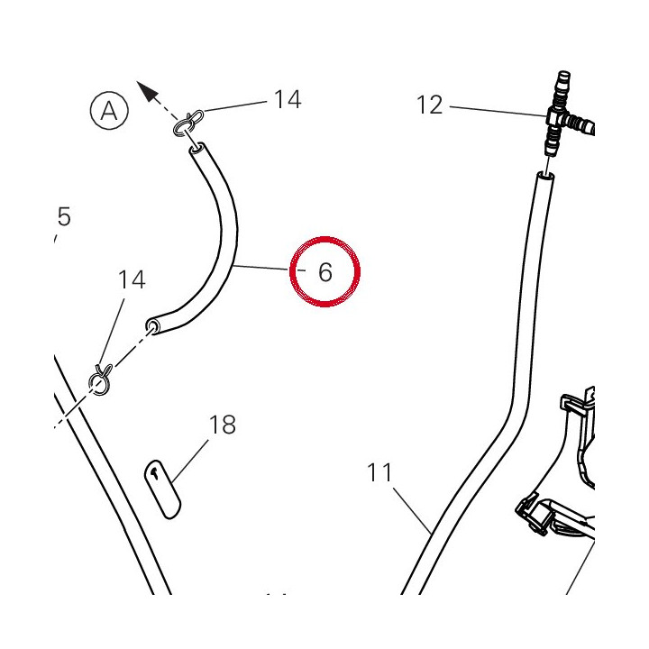 Tuyau 93410302A — réf. 93410302A | Ducati Store