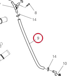 Pipe - radiator- tank 1900 — réf. 93410501A | Ducati Store