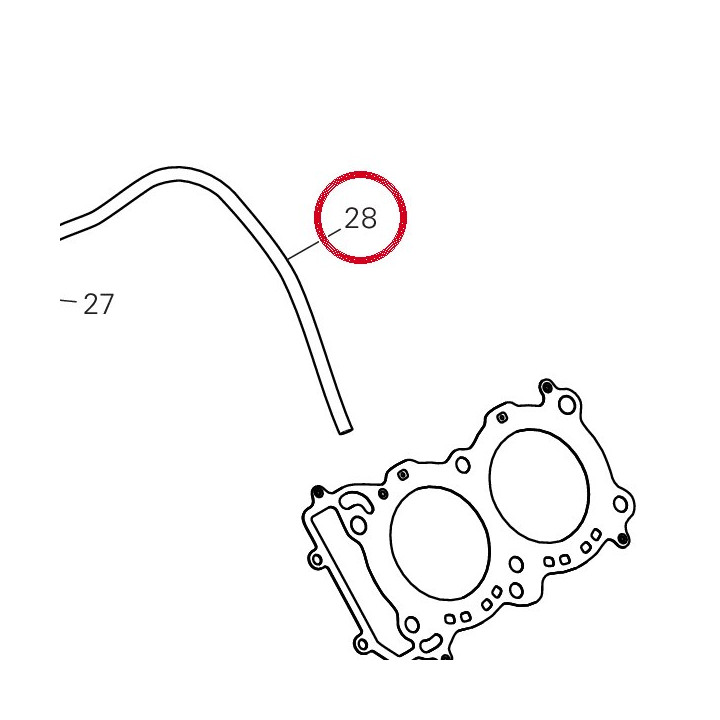 Tuyau 93410691A — réf. 93410691A | Ducati Store