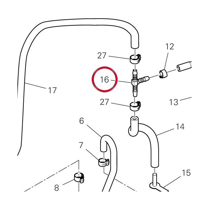 Raccord à trois voies — réf. 81446871A | Ducati Store
