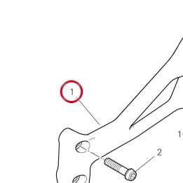 Support gauche 8291R312AA — réf. 8291R312AA | Ducati Store