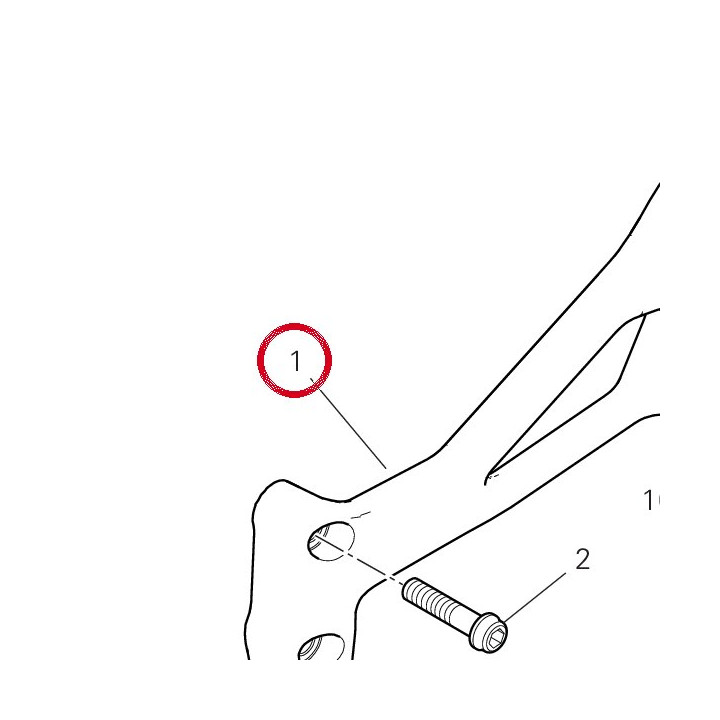 Support gauche 8291R312AA — réf. 8291R312AA | Ducati Store