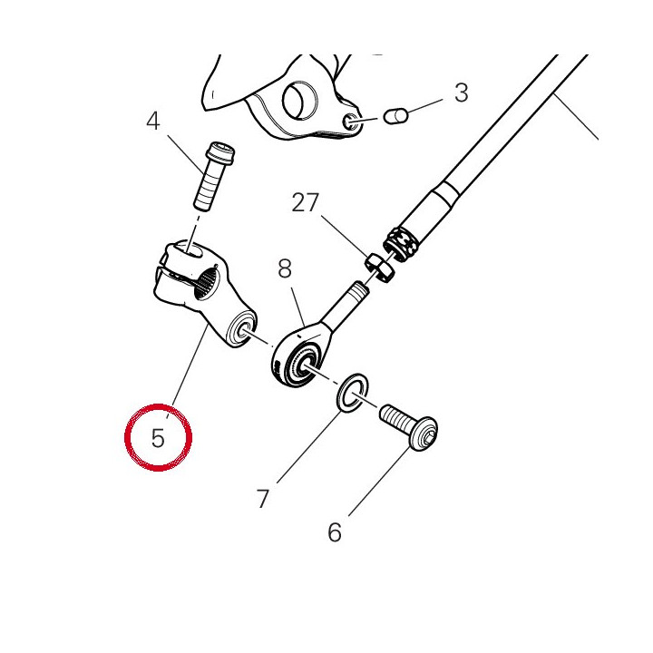 Levier commande cangement — réf. 45612521AA | Ducati Store