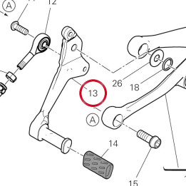 Levier de commande — réf. 45613751AA | Ducati Store