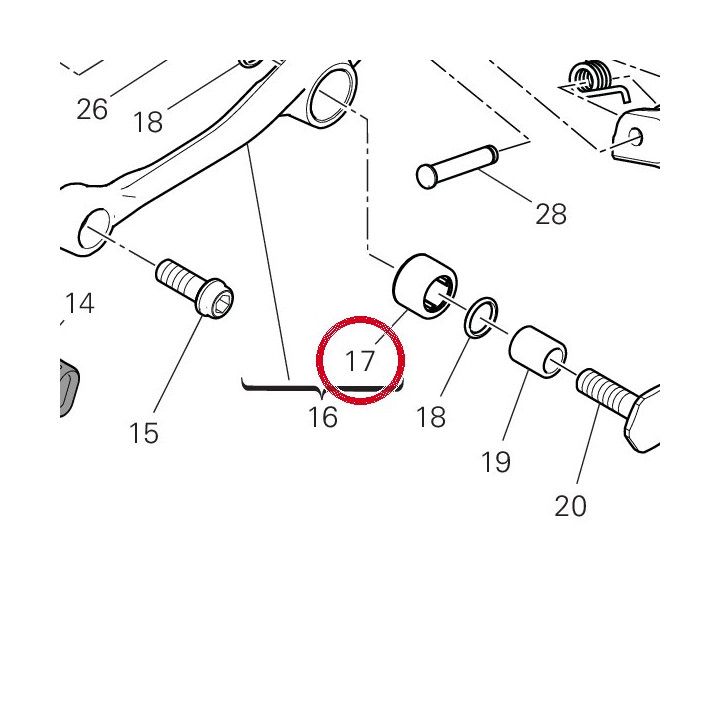 Douille à aiguilles — réf. 70150031A | Ducati Store