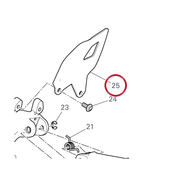 Pare-Talon avant gauche — réf. 4601N281AA | Ducati Store