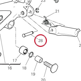 Pivot Repose-Pieds — réf. 82110512AA | Ducati Store