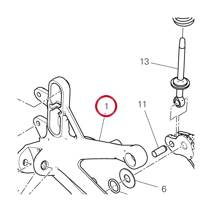 Plaque D. avant 8242A651AA — réf. 8242A651AA | Ducati Store