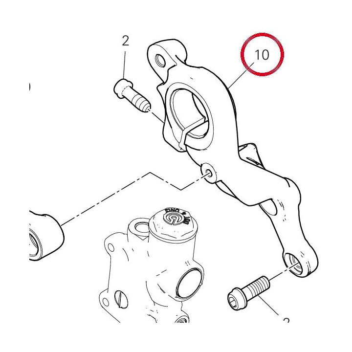 Support droit bras — réf. 8291R321AA | Ducati Store
