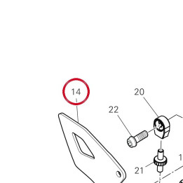 Pare-Talon avant droit — réf. 4601N291AA | Ducati Store